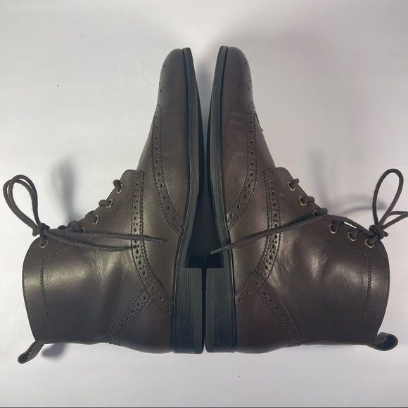 banana republic Leather Oxford lace up ankle boots - Picture 8 of 13